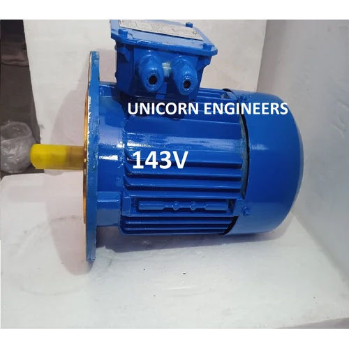 TEFC Motor - 1.5 HP, 1440 RPM, Three Phase | Blue, 415V, 50Hz Efficiency