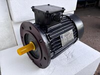 Vertical Flange Mounted Motor - Color: Blue