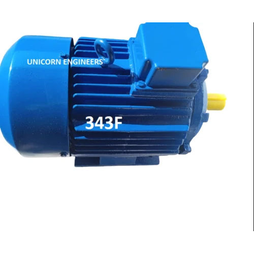 Blue/ Black / Silver Foot Mounted Ac Induction Motor