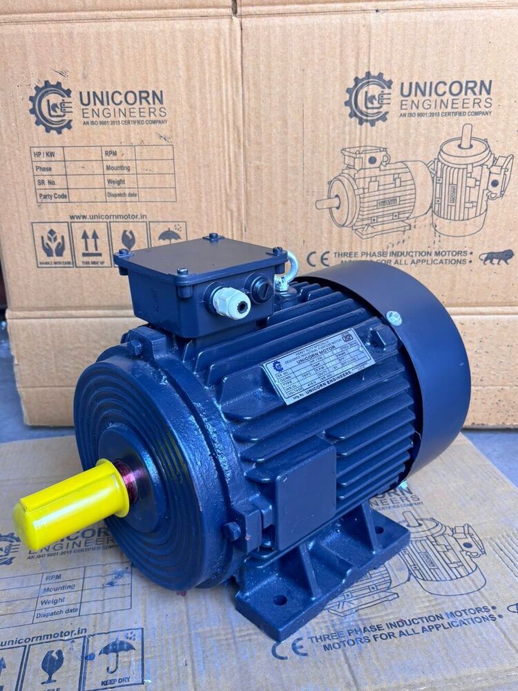 Blue/ Black / Silver Foot Mounted Ac Induction Motor