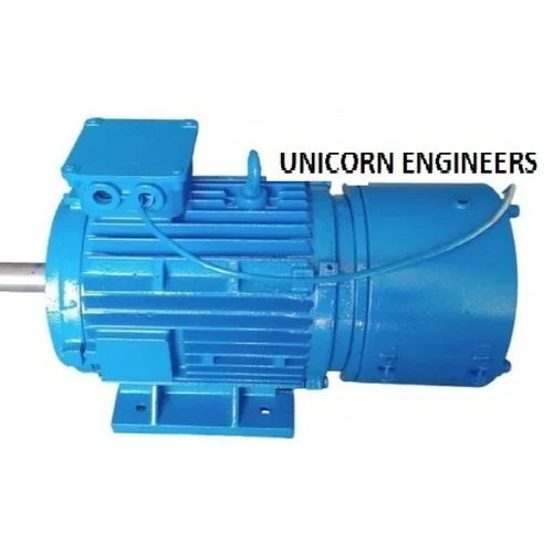 Blue/ Black / Silver Unicorn Three Phase Industrial Ac Motors Brake