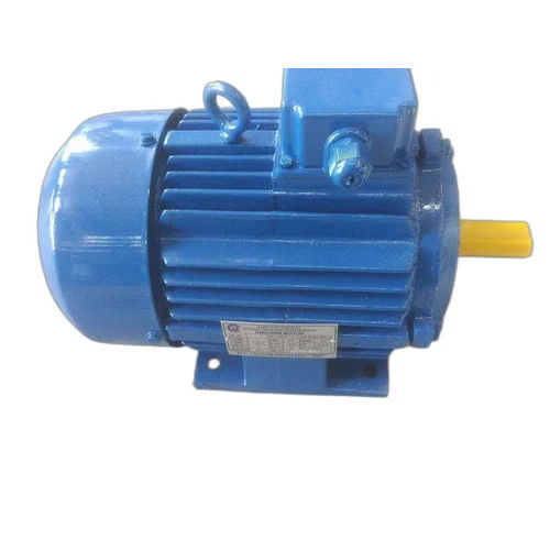 Blue 3 Hp 1440 Rpm 4 Pole Three Phase Foot Mounted Motor