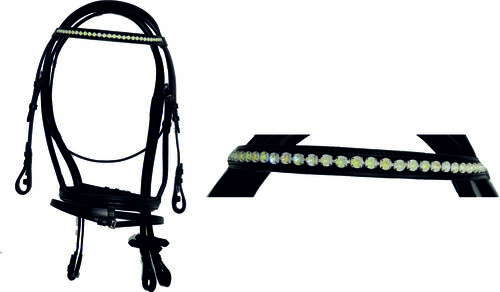 PREMIUM QUALITY HORSE BRIDLE ( PADDED ) WITH BLING DECORATION