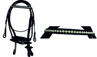 PREMIUM QUALITY HORSE BRIDLE ( PADDED ) WITH BLING DECORATION