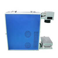 Industrial Laser Hallmarking Machine - 20 Watt Fiber Laser, Air Cooling System | New Condition, Blue Color, Various Sizes, Ezcade Software Compatible, Warranty Included