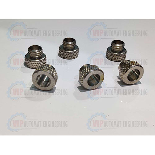 Stainless Steel M-8 Male Knurling