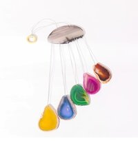 Rainbow Agate Wind Chime - Color: Multi