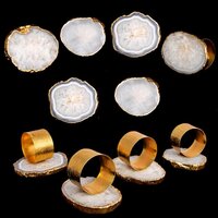 White Agate Napkin Ring