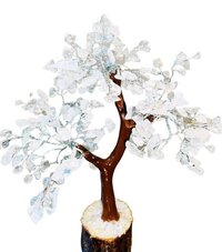 Agate Tree - White Polished Natural Gemstone, 3 To 3.5 Inch Height, Durable And Uv Resistant, Handmade Home Decor