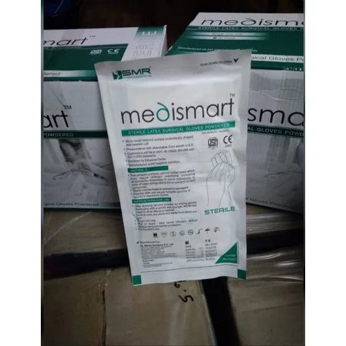 White Surgical Gloves Medi Smart