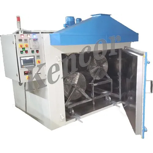 Curing Oven - Mild Steel Material, White-Blue Color | Electric Power Source, Powder Coated Finish, New Industrial Usage