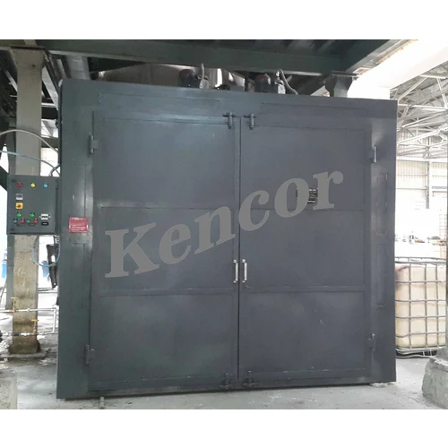 Drum Heating Oven - Electric, Mild Steel 4.5x8x8 Feet | Digital Temperature Controller, Batch Oven with 100°C Temperature Range, 48 Heating Capacity