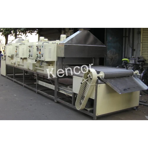 Electric Conveyor Oven - Mild Steel, 900x200x4570mm , New Condition, Powder Coated Finish, White Color, 150Â°C Temperature Range