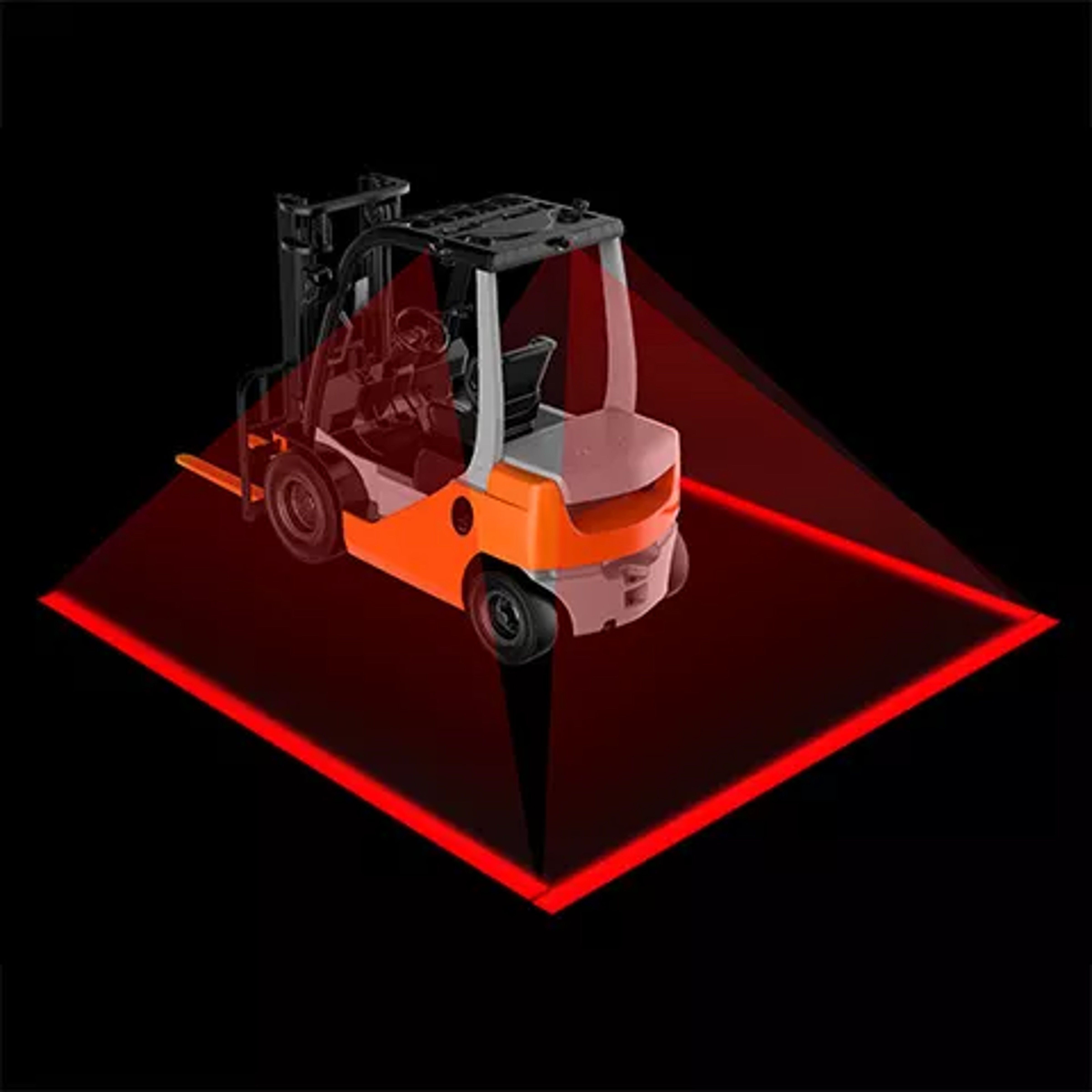 Forklift Light red - Line Beam