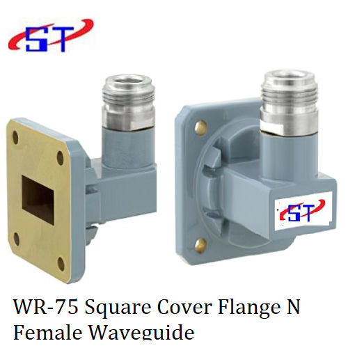 WR-75 Square Cover Flange to Type N Female Waveguide