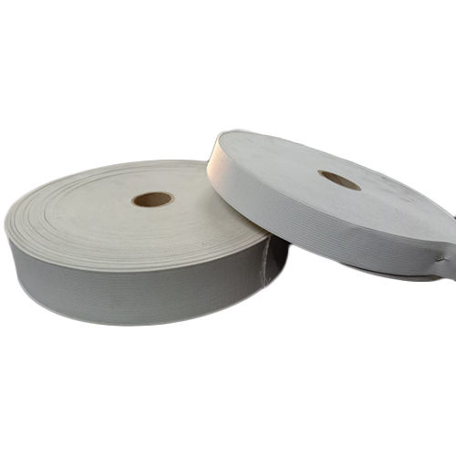 White Polyester Elastic Tape