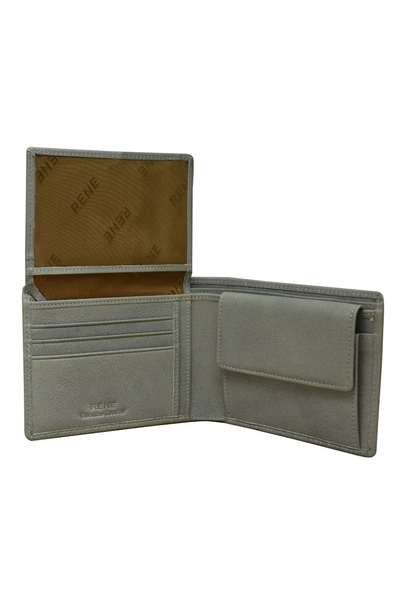 Genuine Leather Grey Gents Wallet