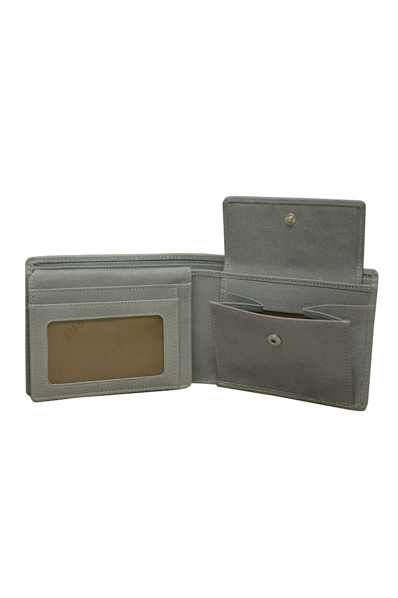 Genuine Leather Grey Gents Wallet