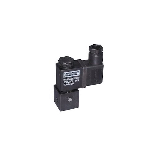 Black 2 Way Normally Closed Direct Acting Solenoid Valves