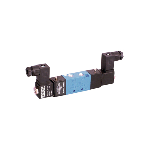 Black-Blue 4 Way 2 Position Solenoid Valve