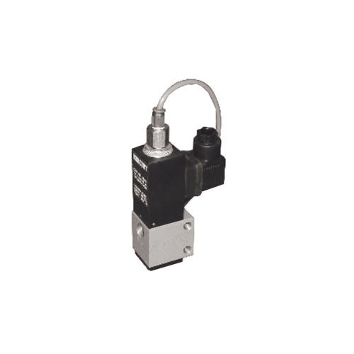Black-Silver 2 Way Normally Open Poppet Type Solenoid Valve