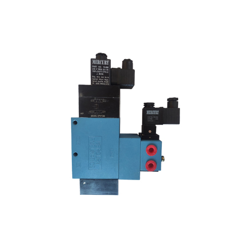 Black-Blue 3 Way Dual Pressure Blow Solenoid Valve