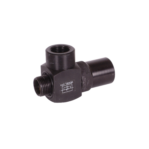 Black Elbow Flow Control Valve