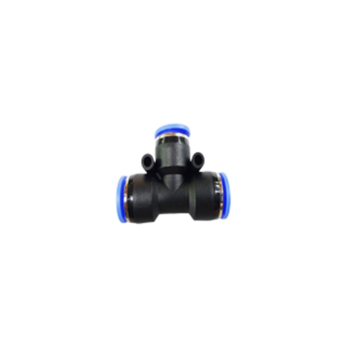 Black-Blue Pneumatic Equal Tee