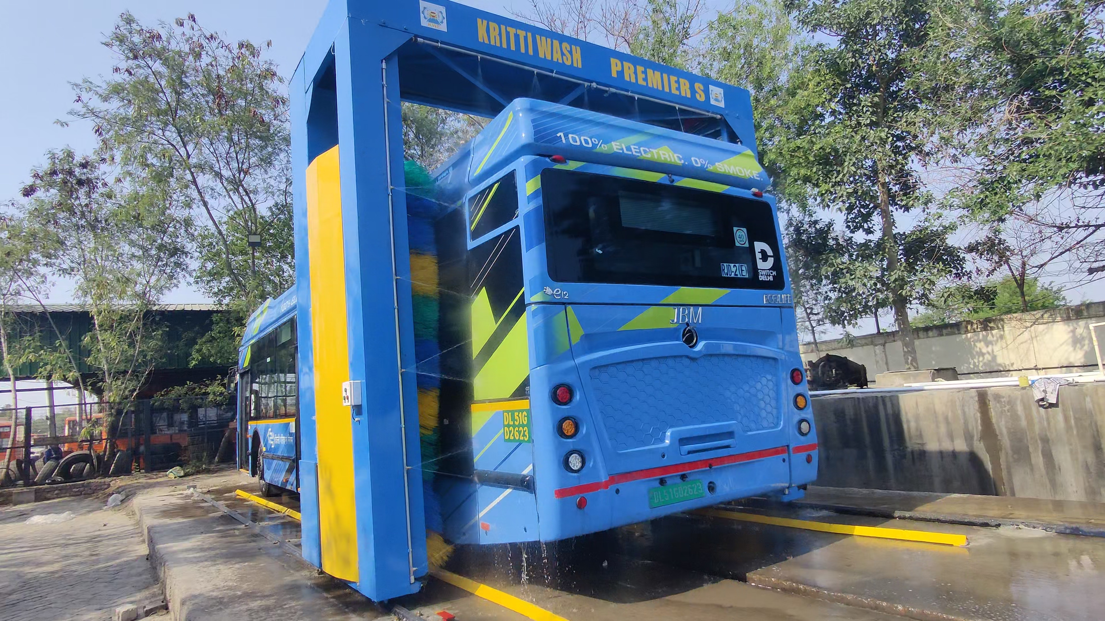 Automatic 2 Brush Bus Wash Machine