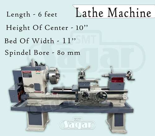 lathe machine length -6 feet