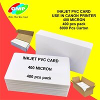 GMP INKJET PVC CARD FOR CANON DIRECT PRINT ON ALL G SERIES 400 PCS BOX