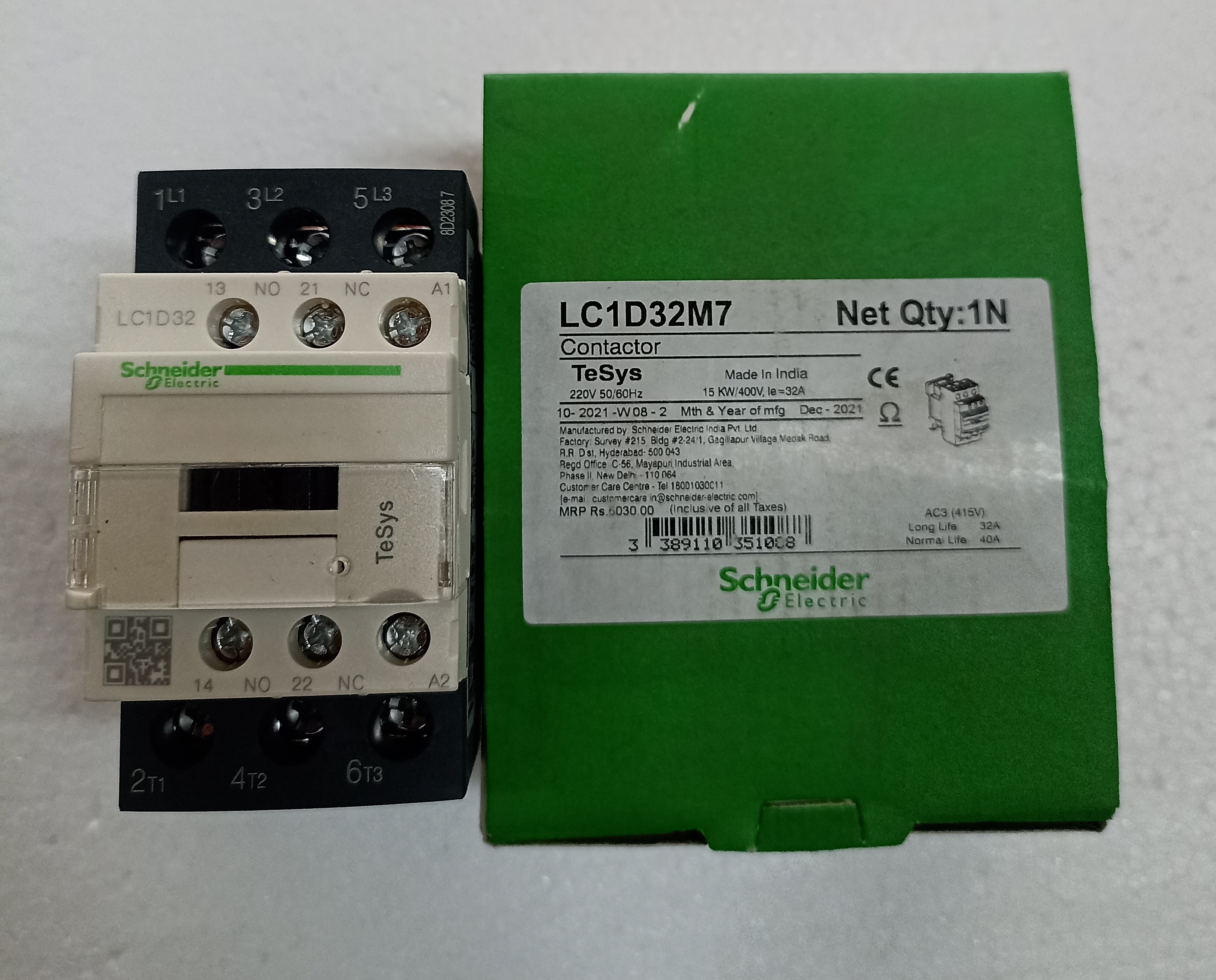SCHNEIDER NEW LC1D32 CONTACTOR