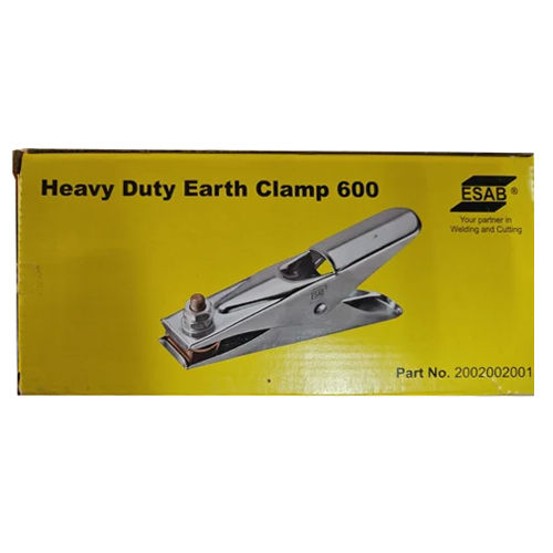 Silver Esab 600 Heavy Duty Earthing Clamp