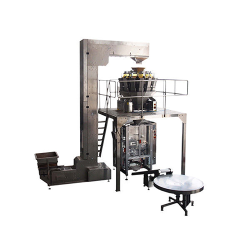 Vertical Form Fill Seal Machine - Stainless Steel, 220-440V Voltage, Silver Color | Automatic Multihead Weighing and Packaging Solution for Food and Non-Food Products