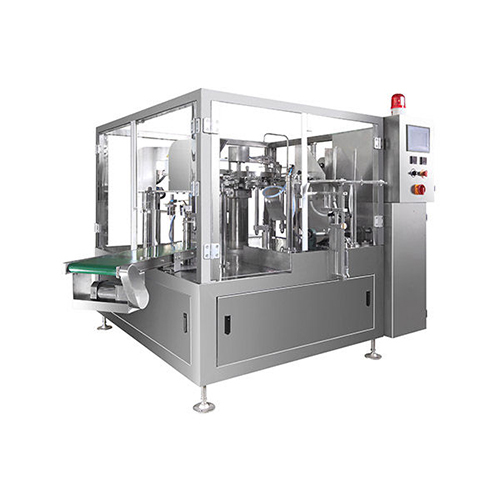 Pouch Packaging Machine With Rotary Fill Seal