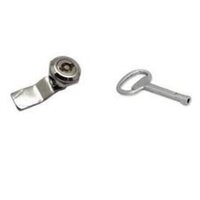 Single Point Lock - Aluminium Alloy, Small Size, Silver Triangle Design | High Security Level, Includes Keys, Multifunctional Wrench Capability