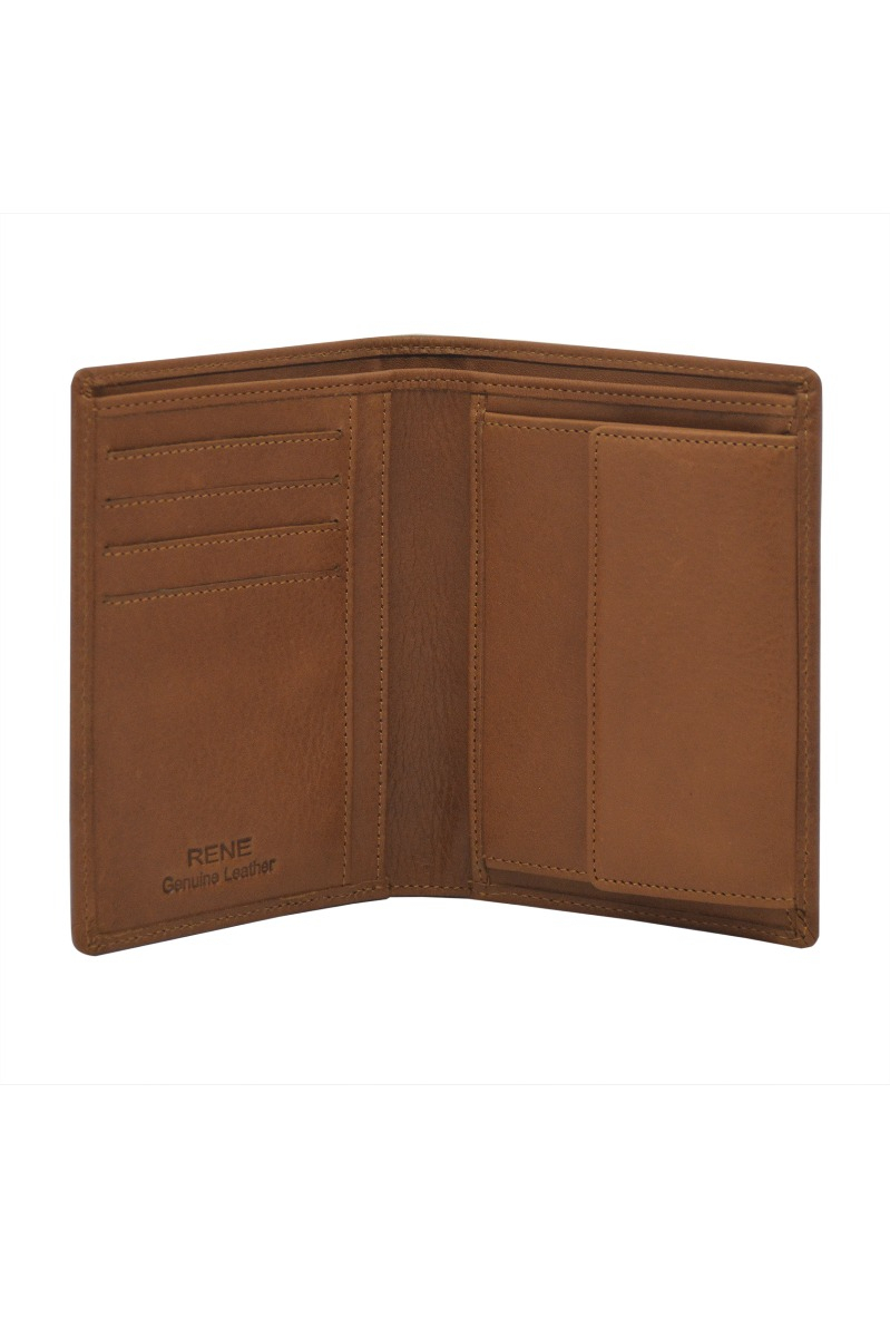 Genuine leather gents wallet / Tan