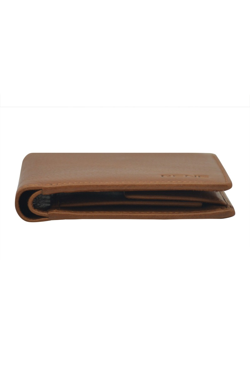 Genuine leather gents wallet / Tan