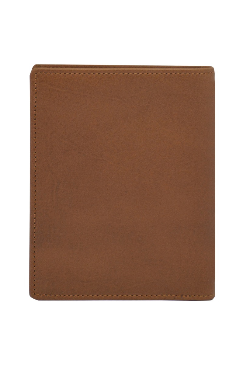 Genuine leather gents wallet / Tan