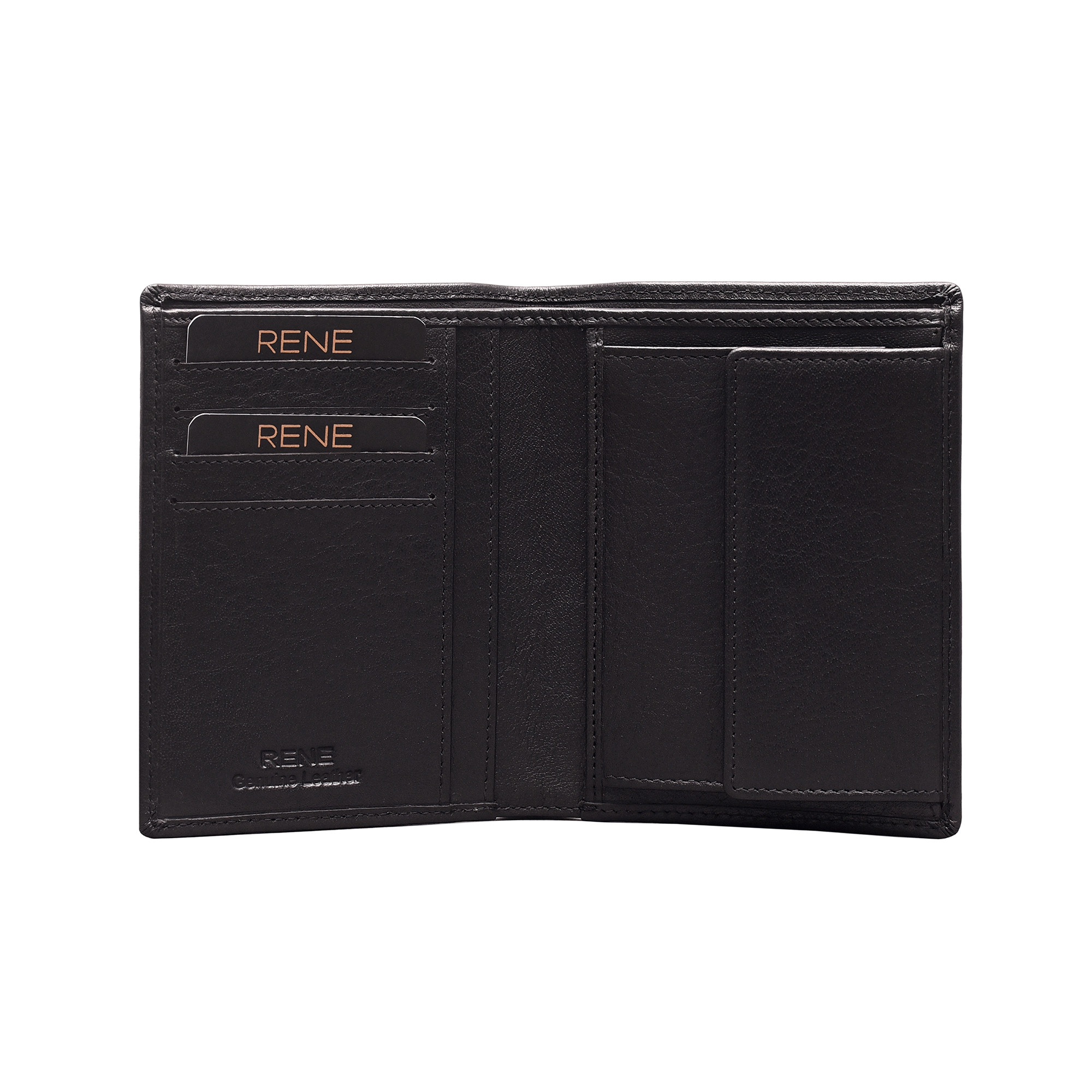 Genuine leather gents wallet / Black