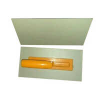 Plastic And Metal Plastering Trowel - Steel, 5 Inch Length, Yellow & Silver Color | Durable Plastic Handle, Suitable For All Cement Plasters