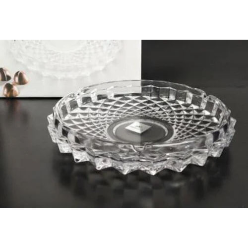 Transparent Elegant Round Turtle Glass Ashtray