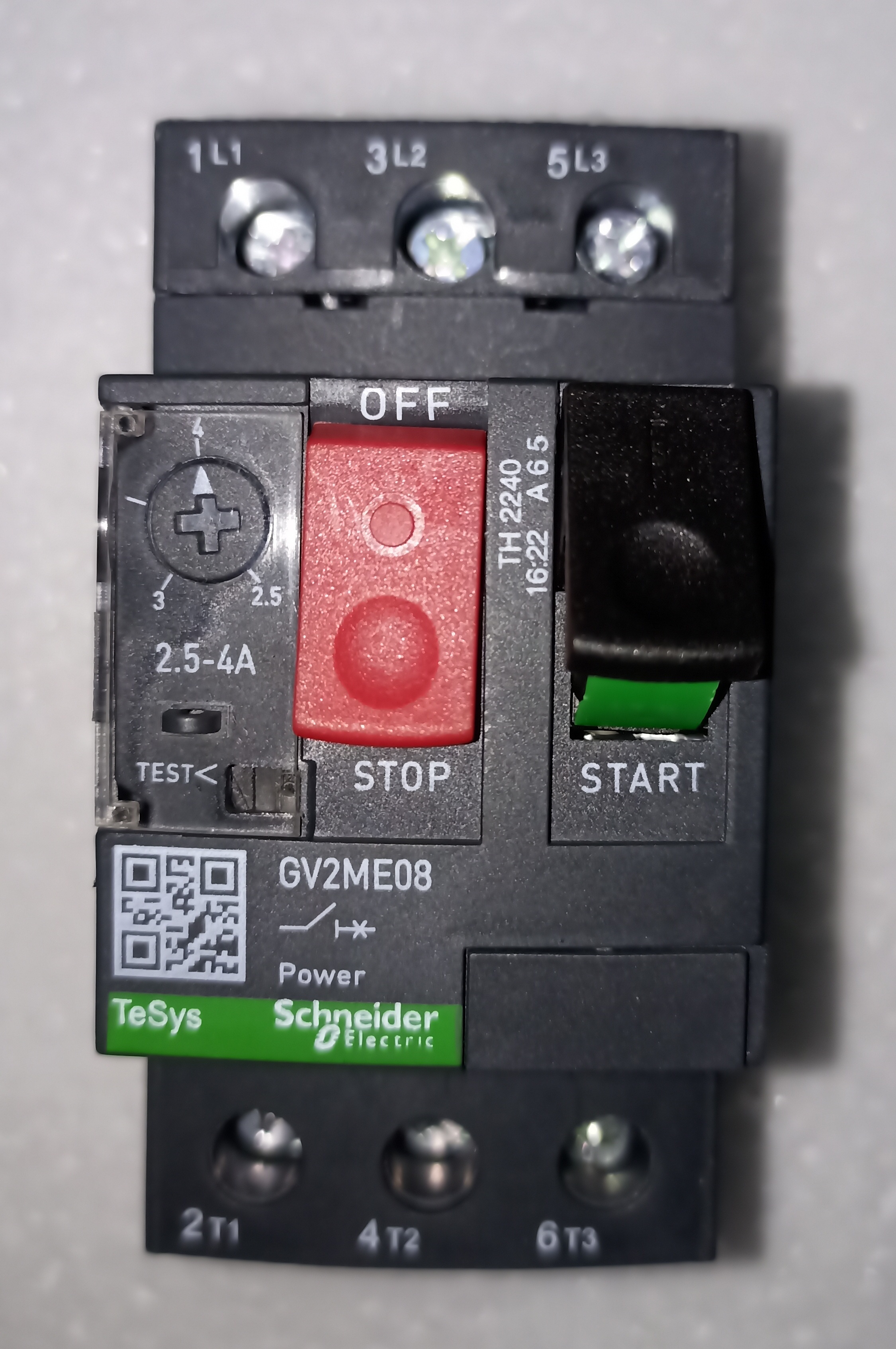 SCHNEIDER NEW (GV2 ME08) 2.5-4 MPCB