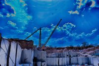 Stone Mining Derrick Crane