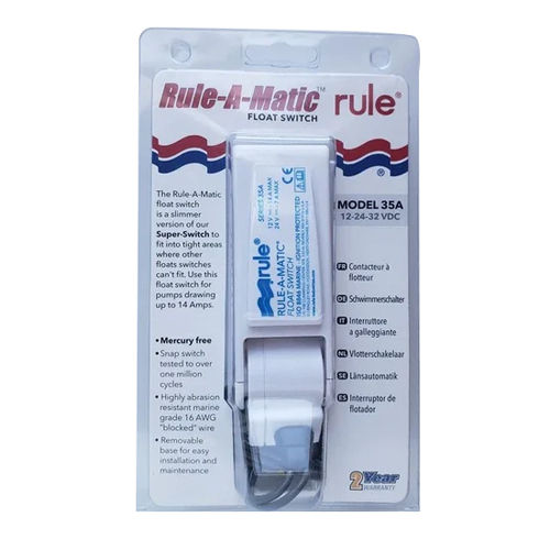 Multicolor 35A Jabsco Rule Float Switch