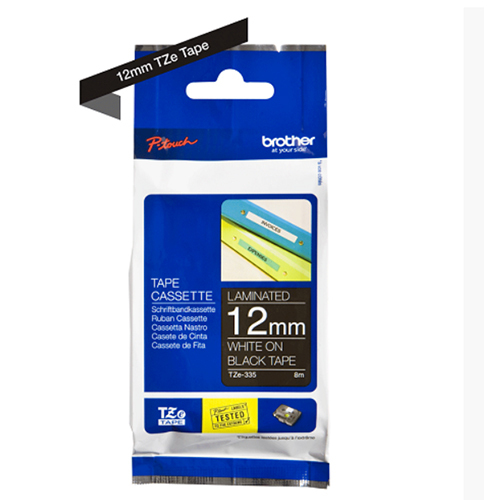Brother Genuine White on Black P-Touch Tape(TZe-335)