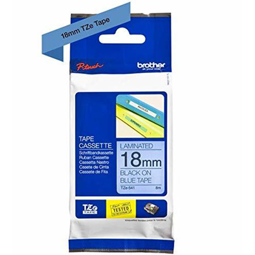Brother Genuine Black on Blue P-Touch Tape(TZe-541)