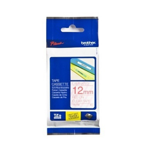Brother Genuine Red on Clear P-Touch Tape(TZe-132)