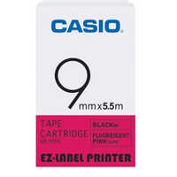 9mm Black On Pink Casio Tape(cg42) Use: Printing Industry