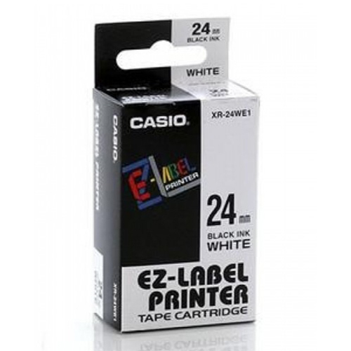 24mm Black on white Casio Tape(G27)